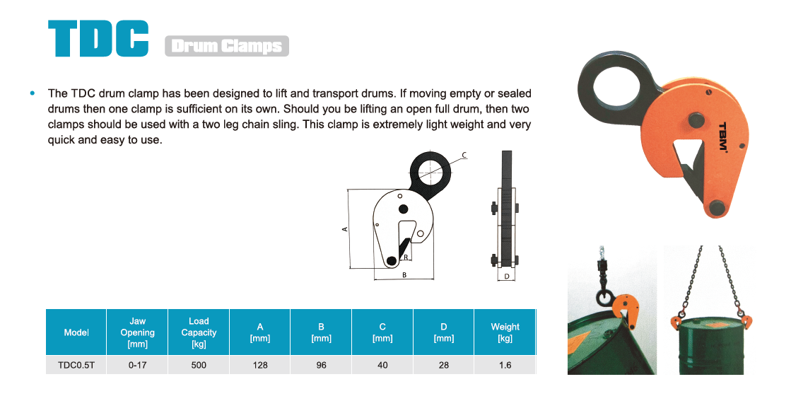 TDC Drum Clamps