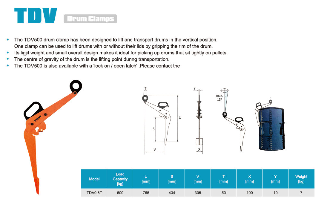 TDV Drum Clamps