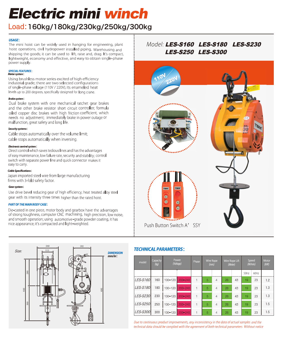 Electric Mini Winch